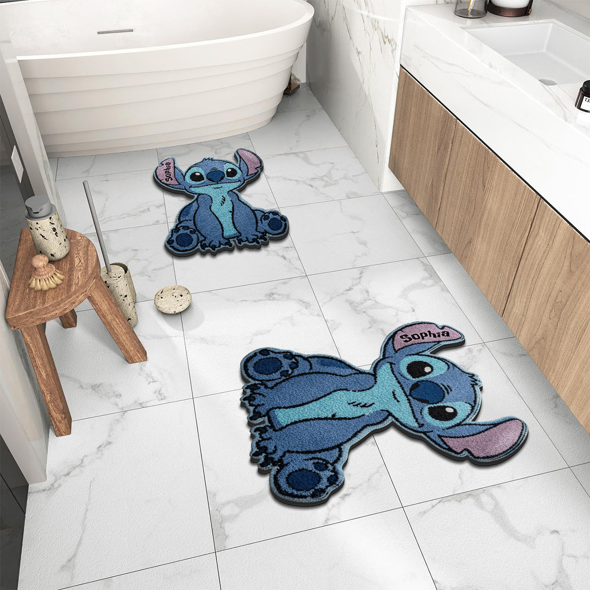 Ohana Means Family - Personalized Ohana Shaped Doormat/ Rug