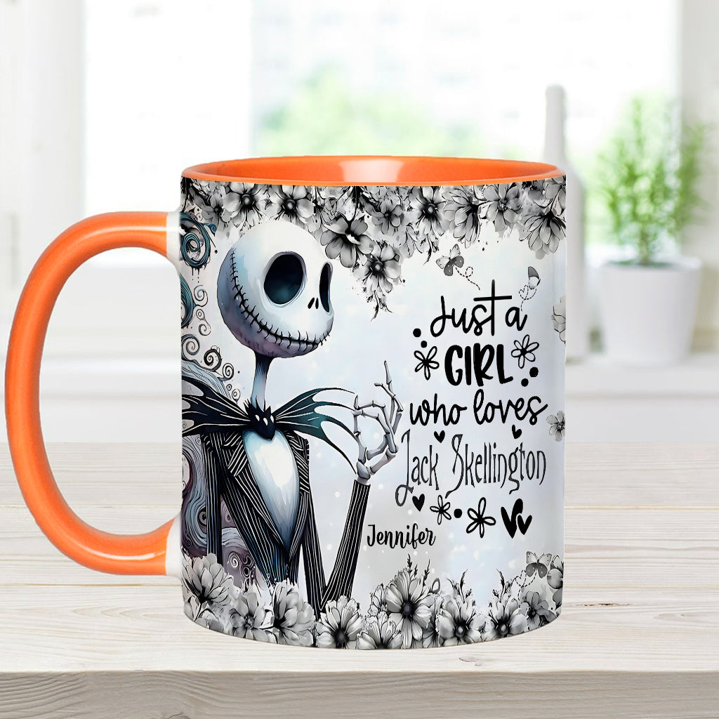 Just A Girl Who Loves Nightmare - Personalized Nightmare Accent Mug