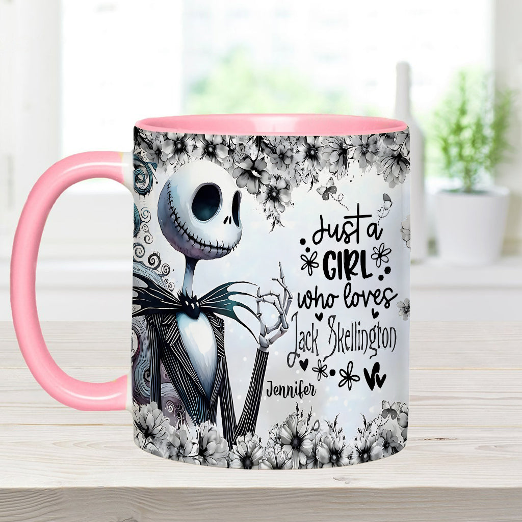 Just A Girl Who Loves Nightmare - Personalized Nightmare Accent Mug