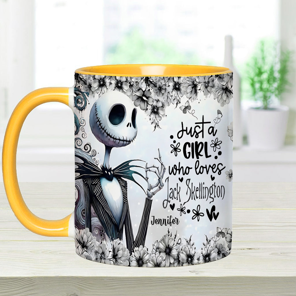 Just A Girl Who Loves Nightmare - Personalized Nightmare Accent Mug