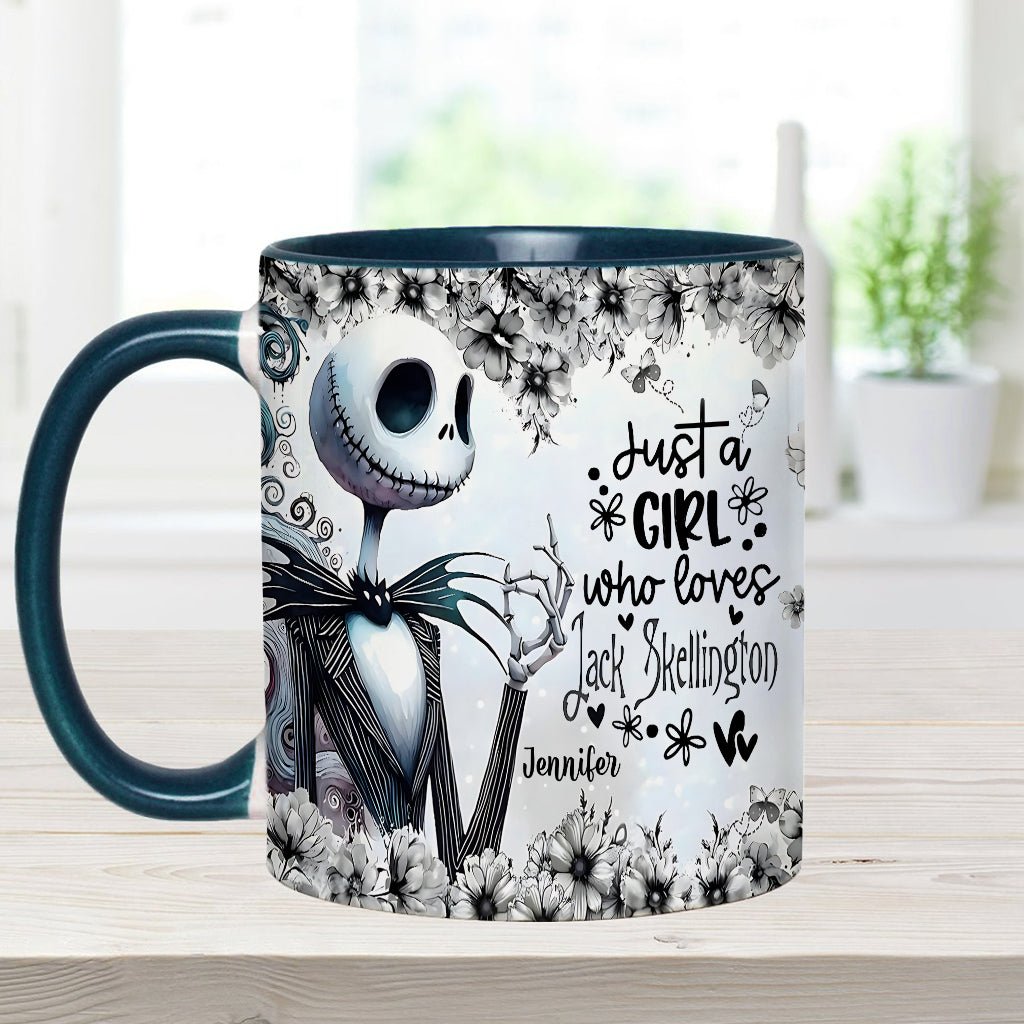 Just A Girl Who Loves Nightmare - Personalized Nightmare Accent Mug
