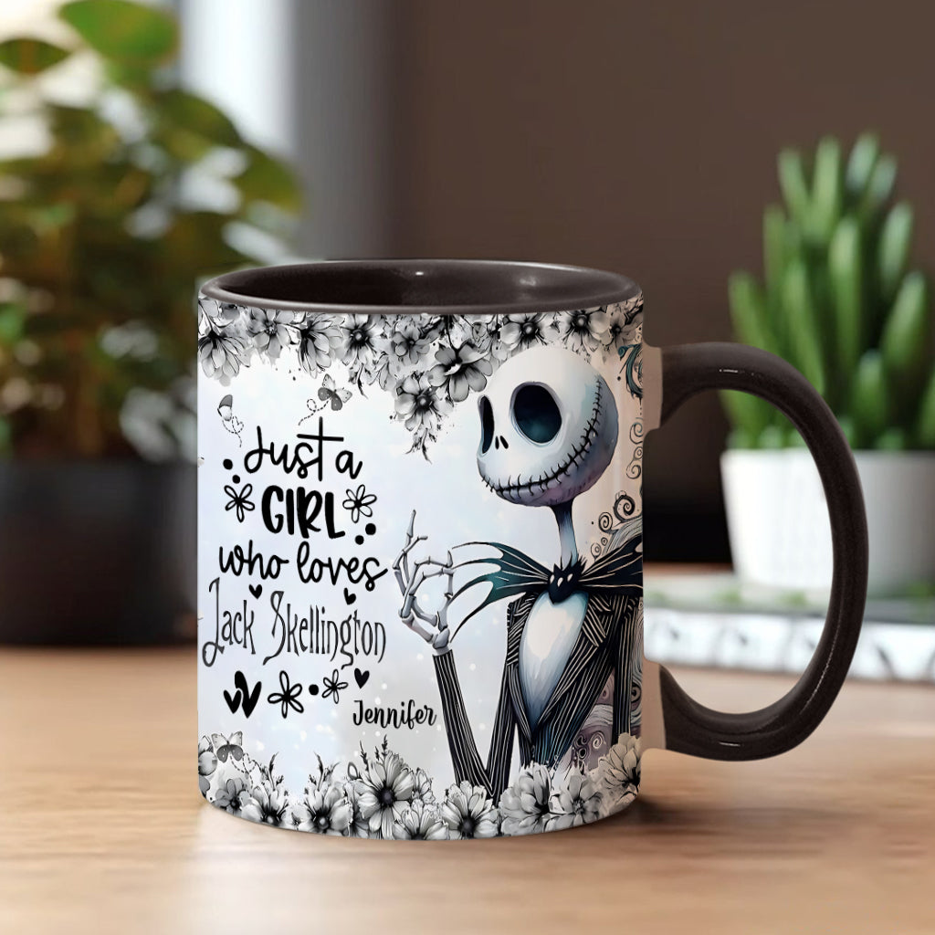 Just A Girl Who Loves Nightmare - Personalized Nightmare Accent Mug