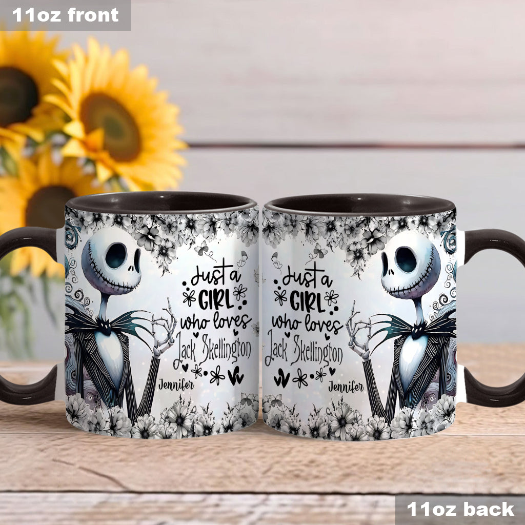 Just A Girl Who Loves Nightmare - Personalized Nightmare Accent Mug