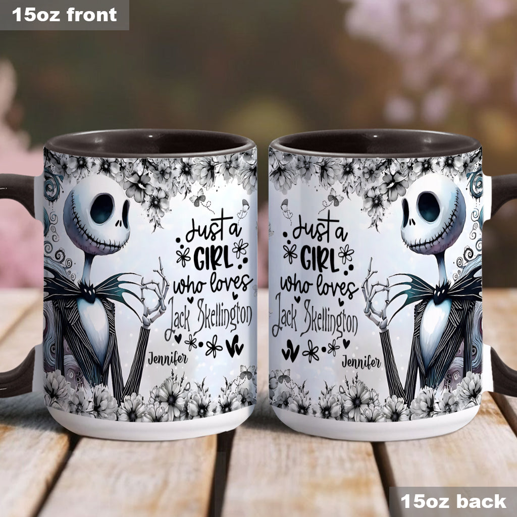 Just A Girl Who Loves Nightmare - Personalized Nightmare Accent Mug