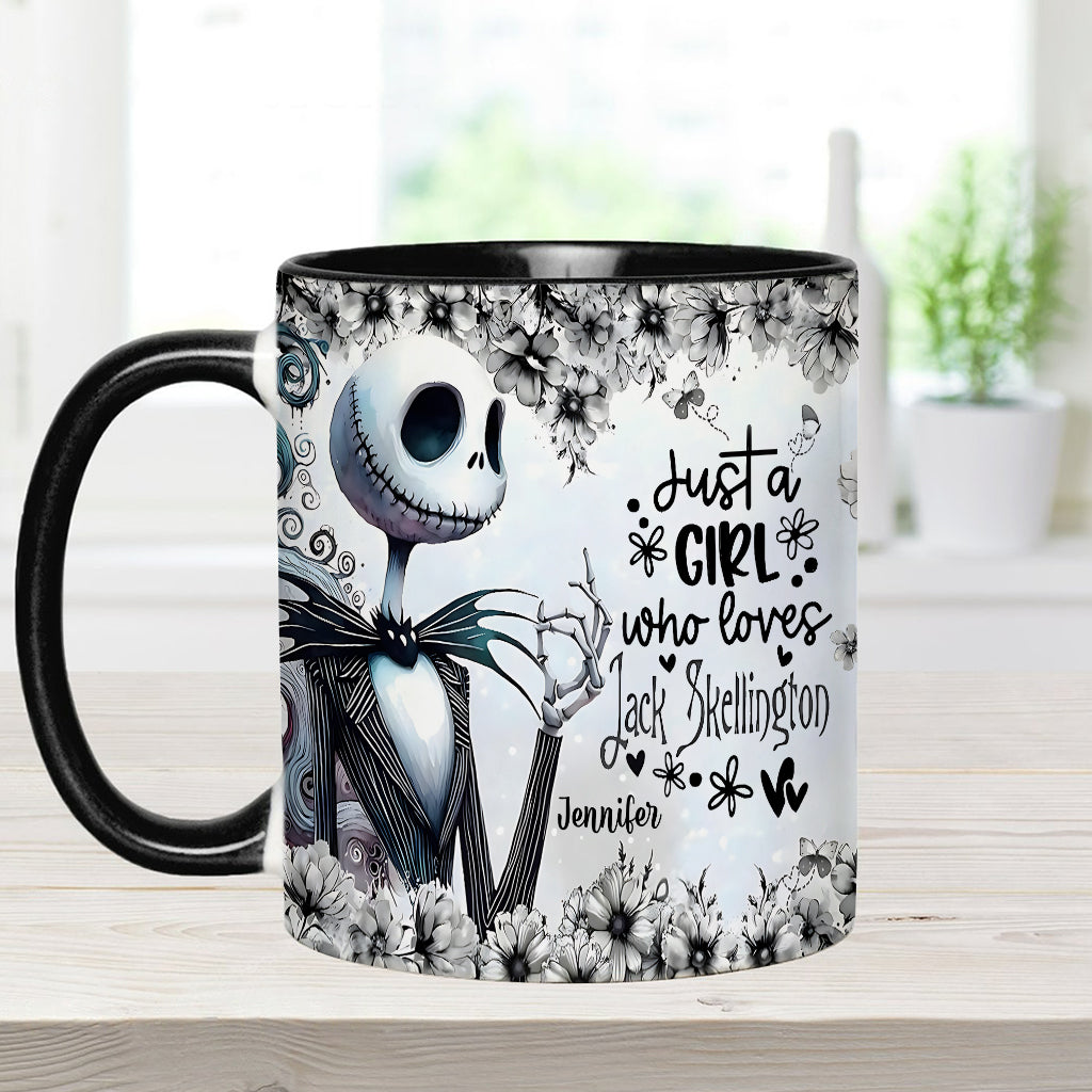 Just A Girl Who Loves Nightmare - Personalized Nightmare Accent Mug