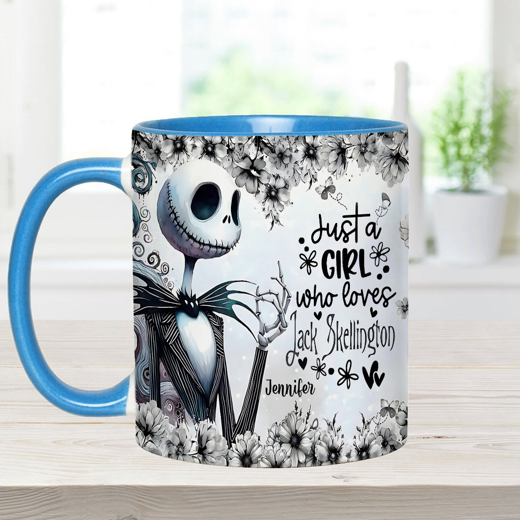 Just A Girl Who Loves Nightmare - Personalized Nightmare Accent Mug