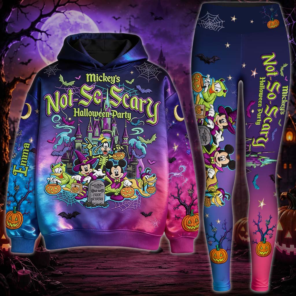 Not So Scary Haloween - Personalized Mouse Hoodie and Leggings