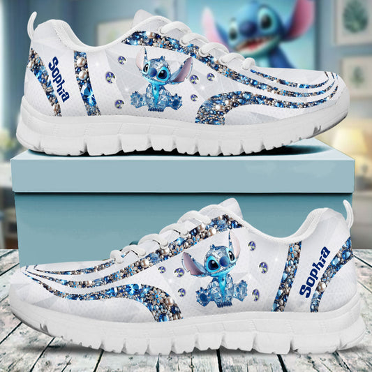 Lovely Blue Ohana - Personalized Ohana Sneakers