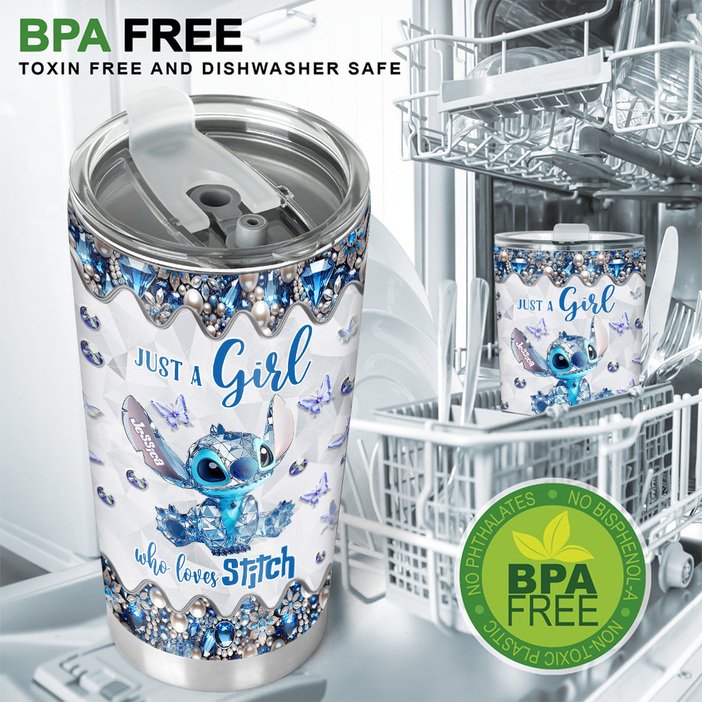Blue Crystal Ohana - Personalized Ohana Tumbler