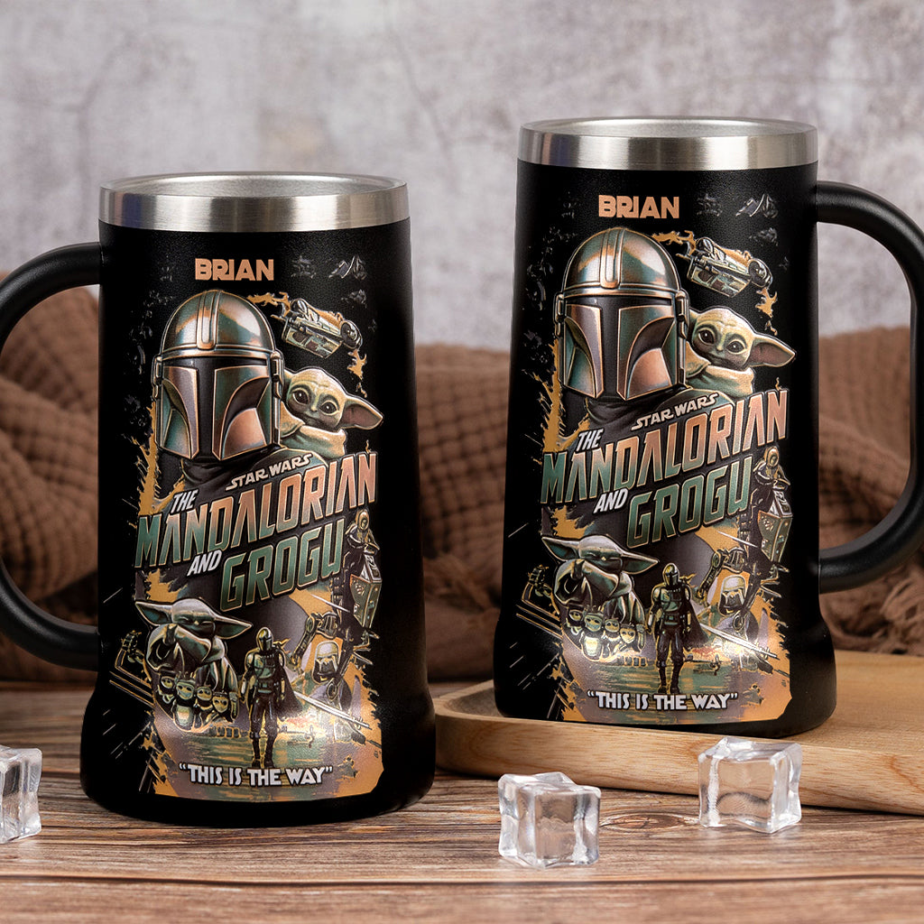 This Is The Way - Personalized The Force Beer Stein