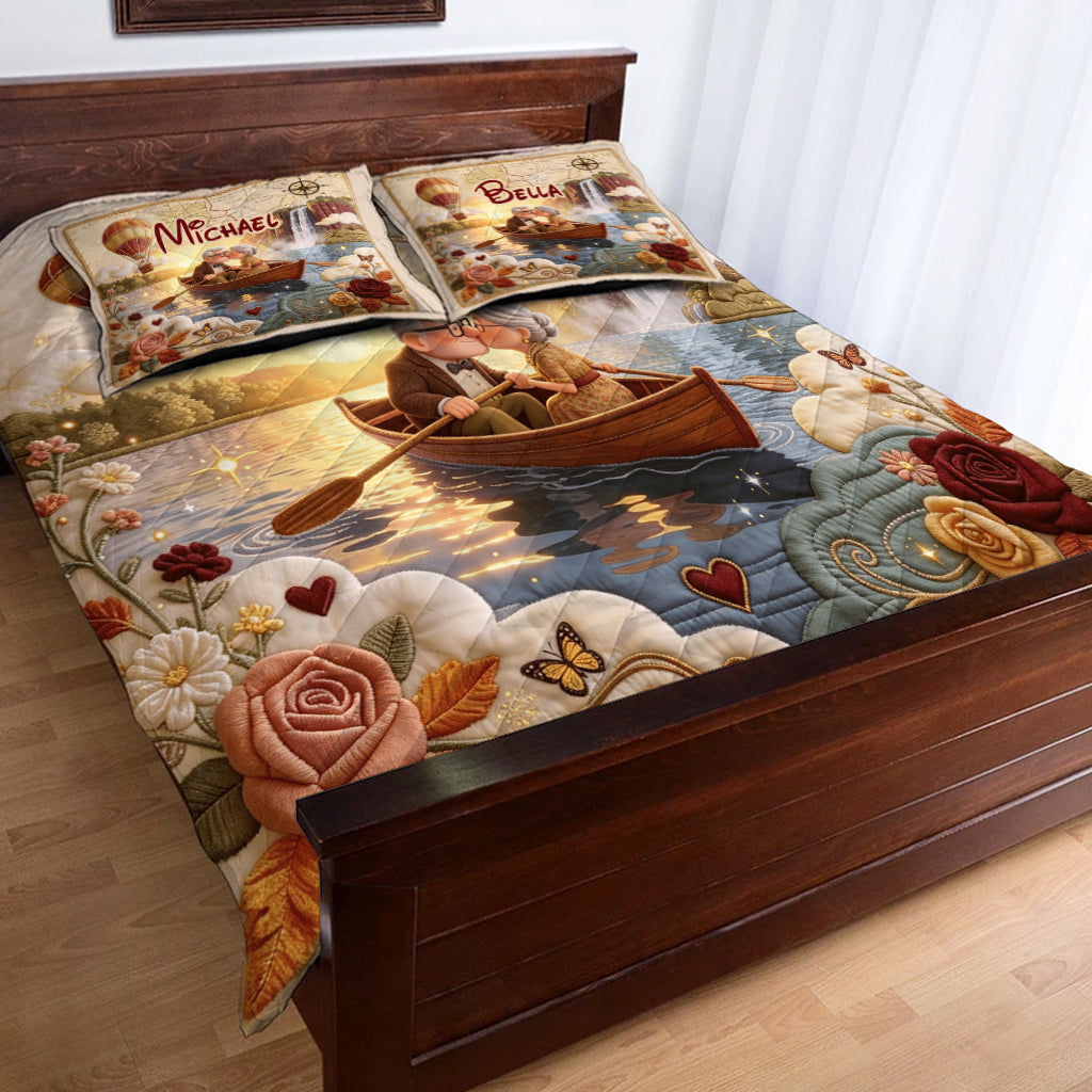 Together Was Our Greatest Adventures - Personalized Up Movie Couple Quilt Set