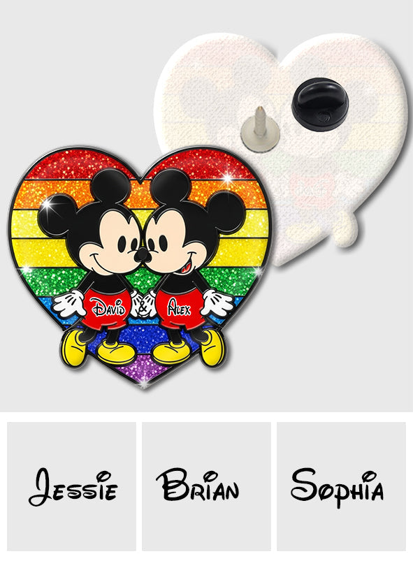 Love Is Love - Personalized LGBT Support Pin