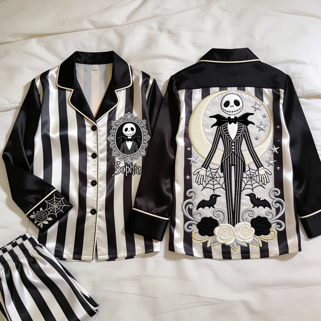 Nightmare - Personalized Nightmare Button Down Pajamas
