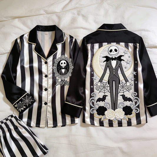 Nightmare - Personalized Nightmare Button Down Pajamas