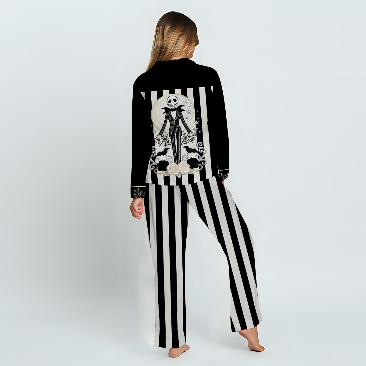 Nightmare - Personalized Nightmare Button Down Pajamas