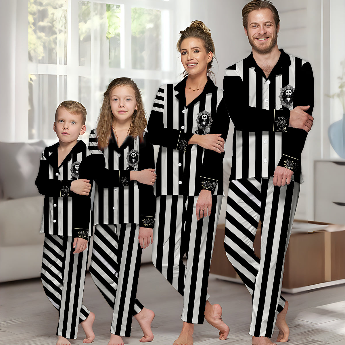 Nightmare - Personalized Nightmare Button Down Pajamas
