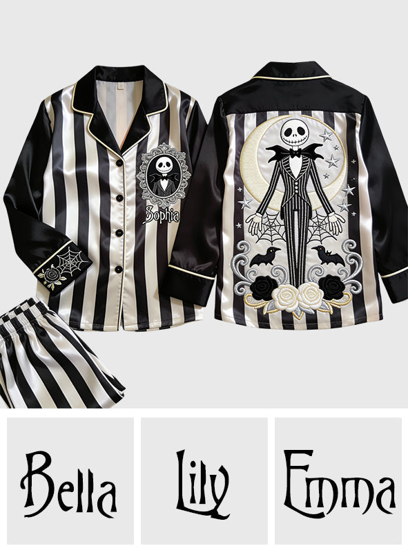 Nightmare - Personalized Nightmare Button Down Pajamas