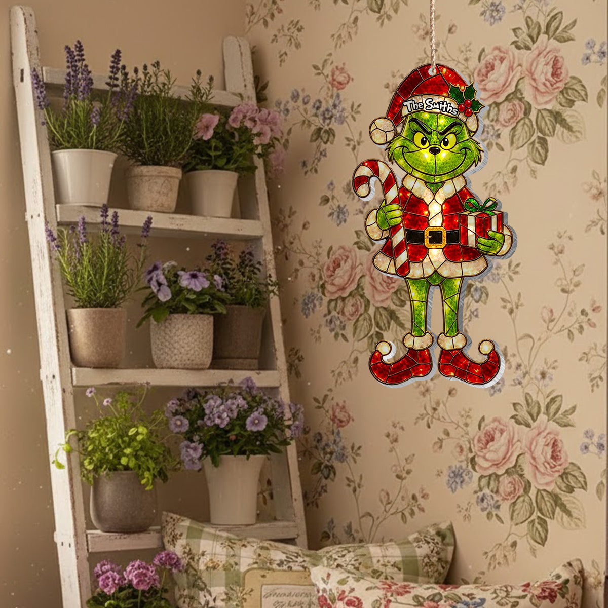 Merry Grinchmas - Personalized Stole Christmas LED Light Acrylic Sign
