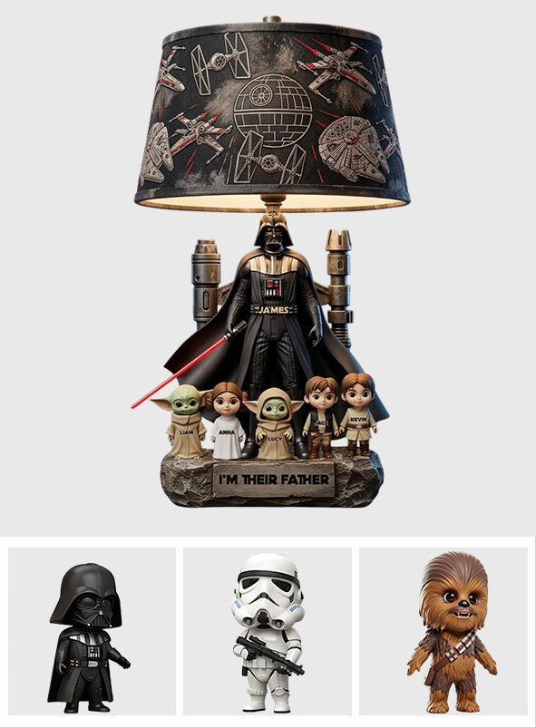 Best Dad In The Galaxy - Personalized The Force Acrylic LED Night Light