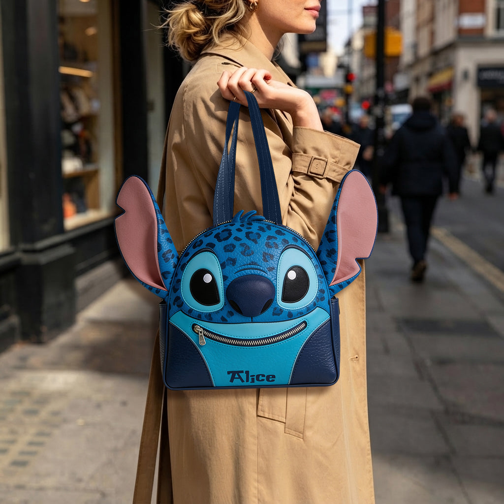 Blue Ailen - Personalized Ohana Custom Shape Tote Bag