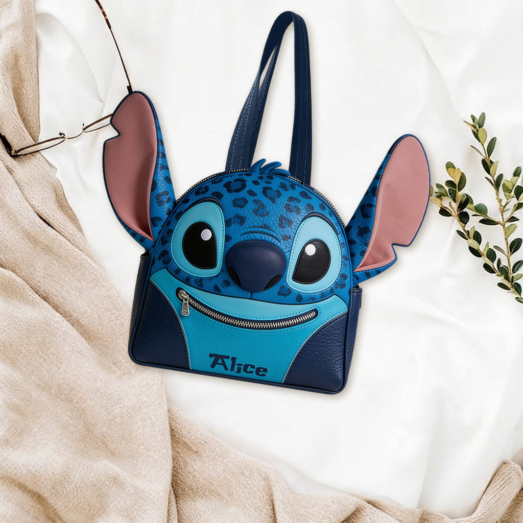 Blue Ailen - Personalized Ohana Custom Shape Tote Bag