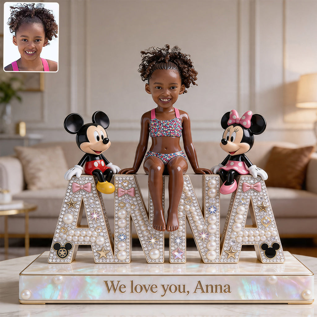 Cartoon Mouse Lovers, Cartoon Mouse Fans Gift - Personalized Kid Custom Shaped Acrylic Plaque