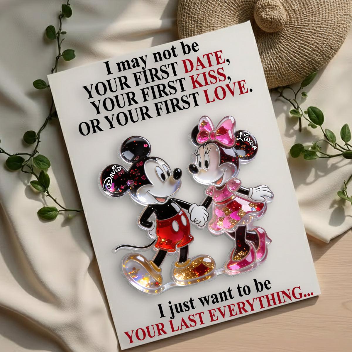Magical Love - Personalized Mouse Pocket Hug Card