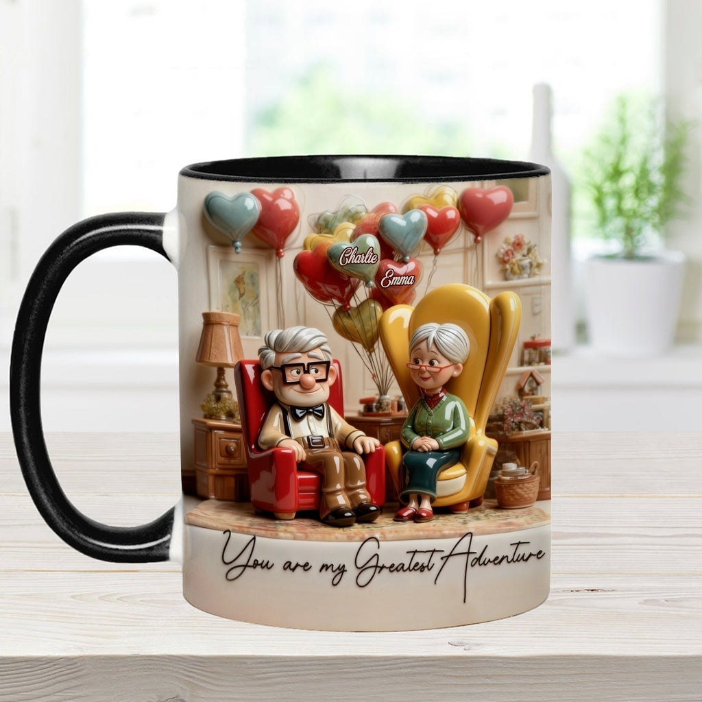 You Are My Greatest Adventure - Personalized Couple Accent Mug & Coaster