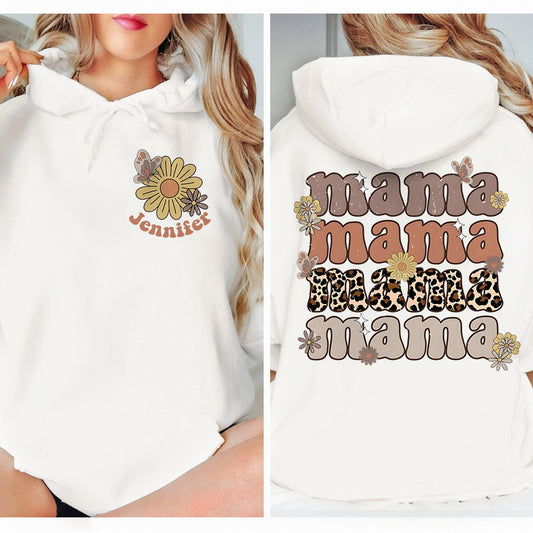 Mama Leopard - Personalized Mother T-shirt And Hoodie