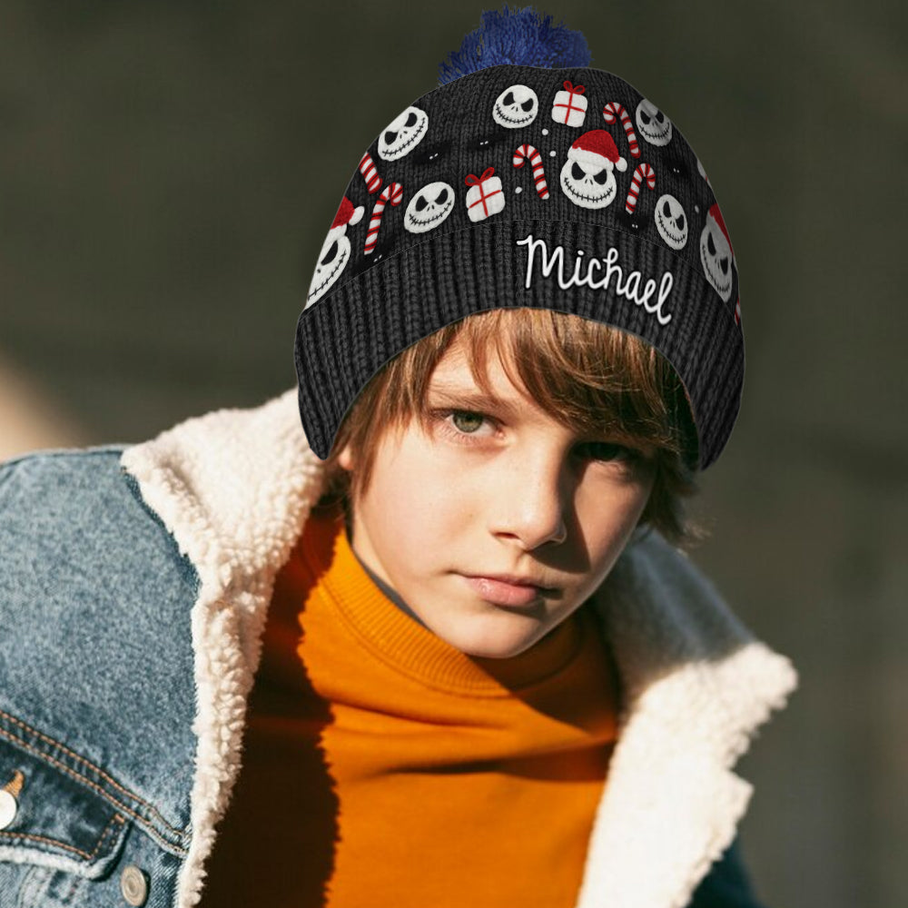 Nightmare Christmas - Personalized Nightmare Beanie Hat