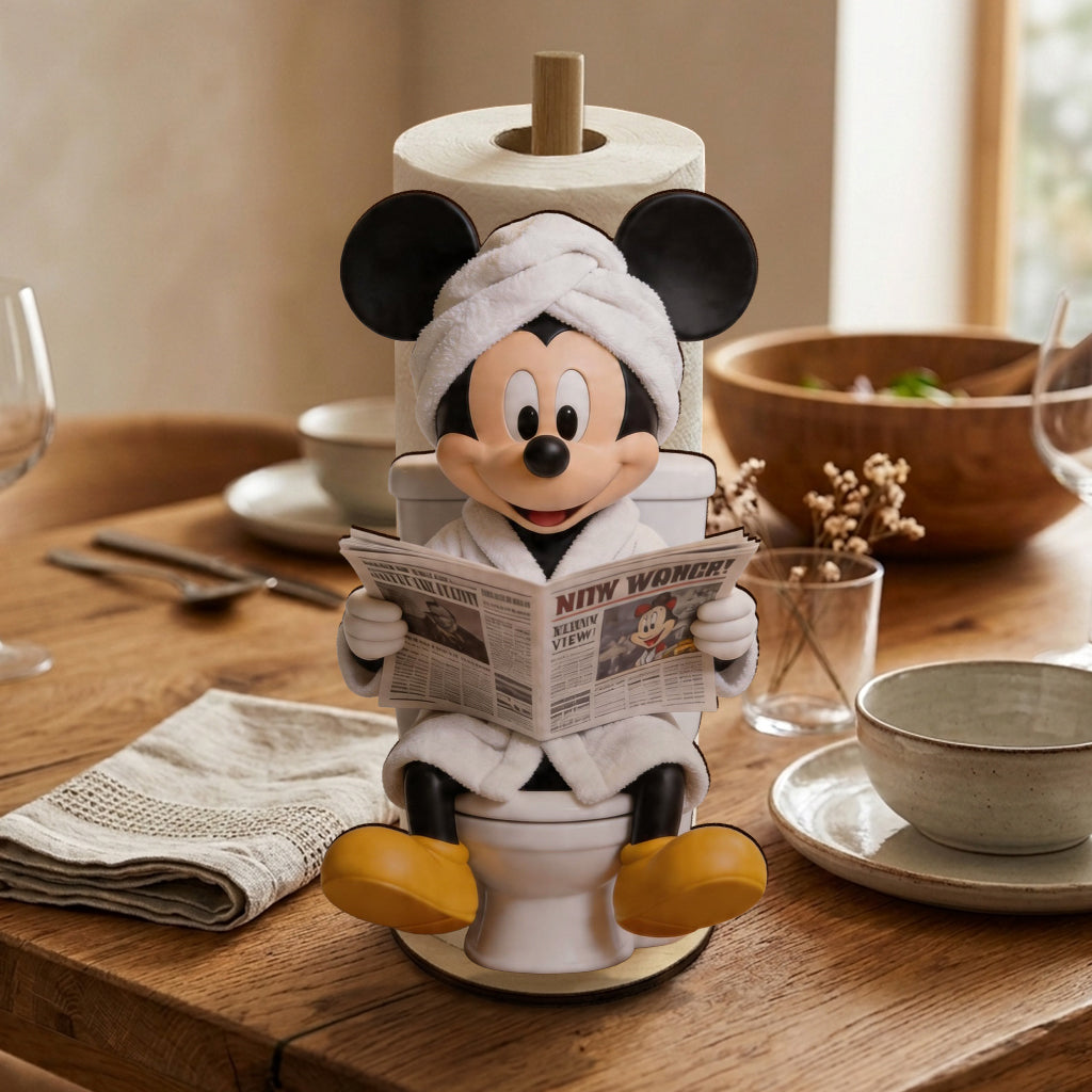 Cartoon Mouse Lovers Gift - Personalized Mouse Paper Towel Stand