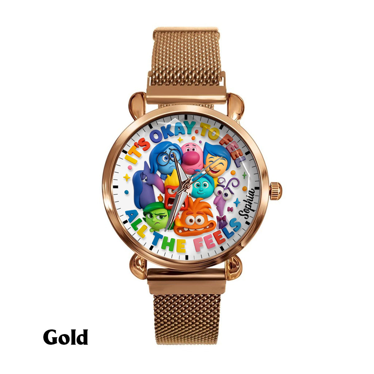 It's Okay To Feel All The Feels - Personalized  Women Hand Watch