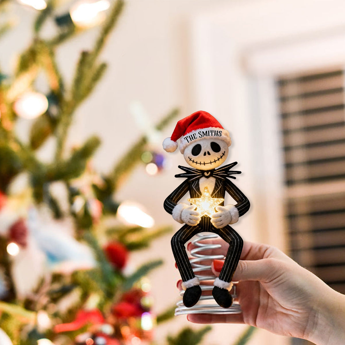 Before Christmas - Personalized Nightmare LED Light Tree Topper