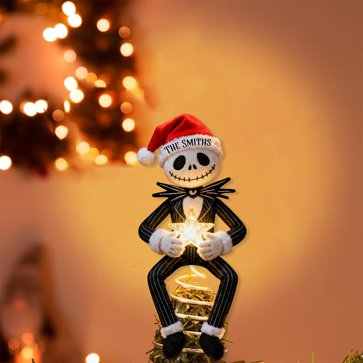 Before Christmas - Personalized Nightmare LED Light Tree Topper