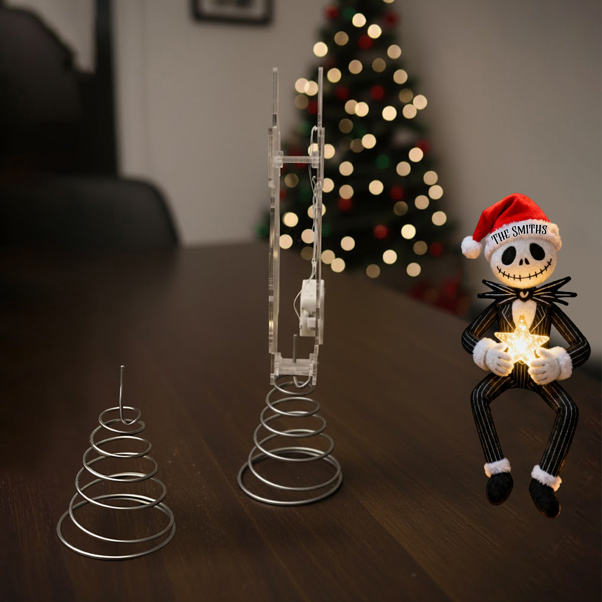 Before Christmas - Personalized Nightmare LED Light Tree Topper