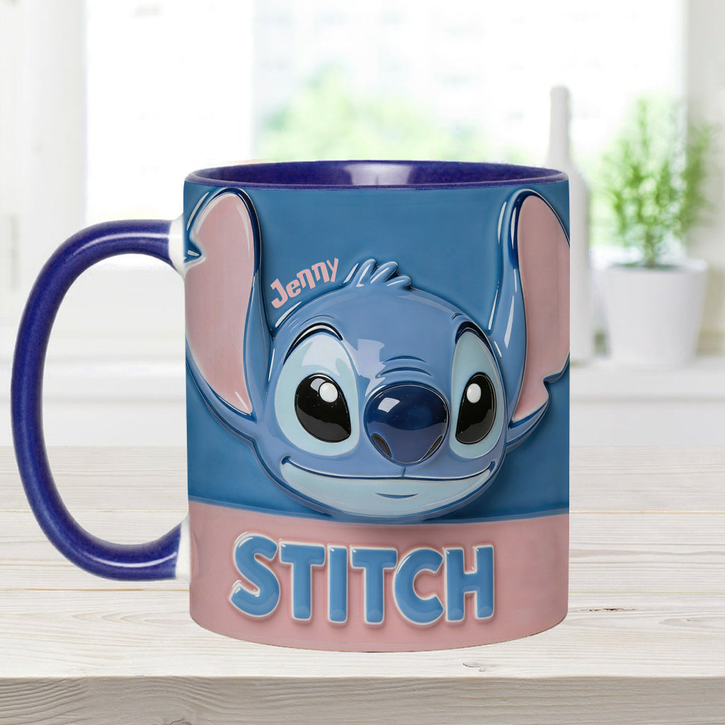 Blue Ohana - Personalized Ohana Accent Mug & Coaster
