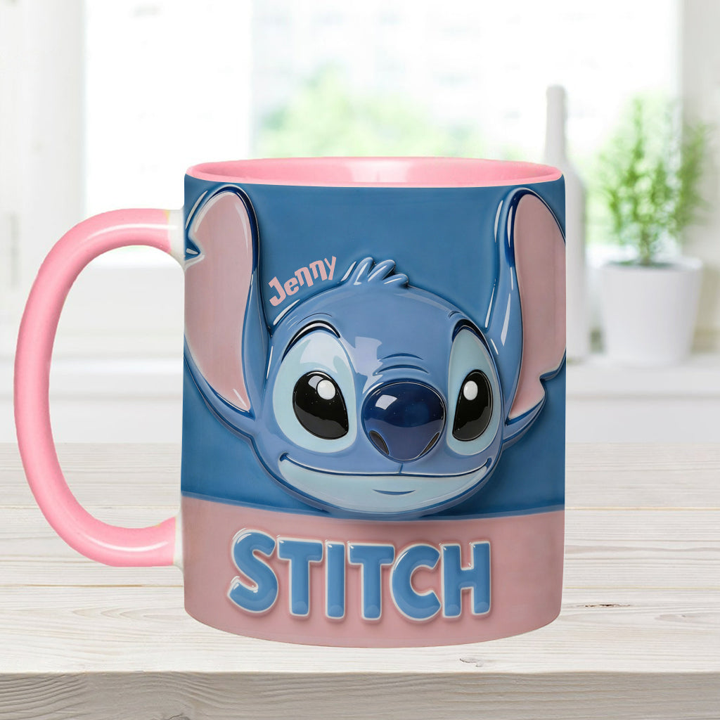 Blue Ohana - Personalized Ohana Accent Mug & Coaster