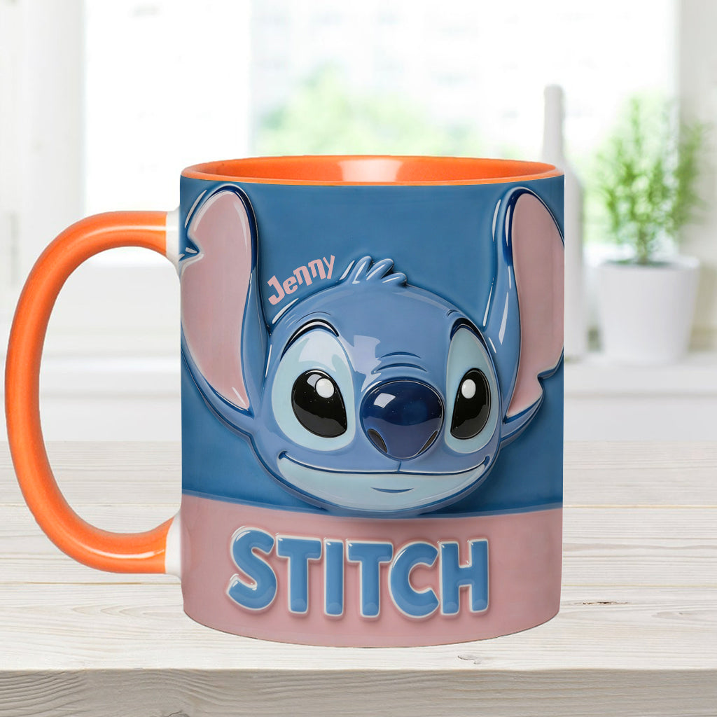 Blue Ohana - Personalized Ohana Accent Mug & Coaster