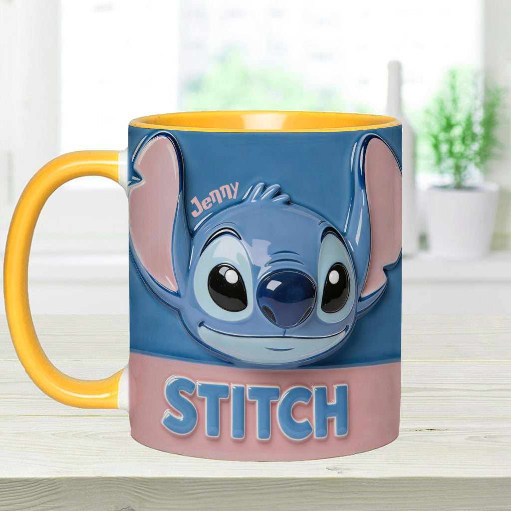Blue Ohana - Personalized Ohana Accent Mug & Coaster