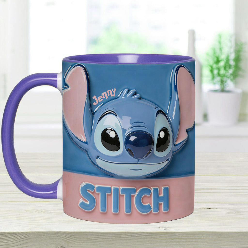 Blue Ohana - Personalized Ohana Accent Mug & Coaster