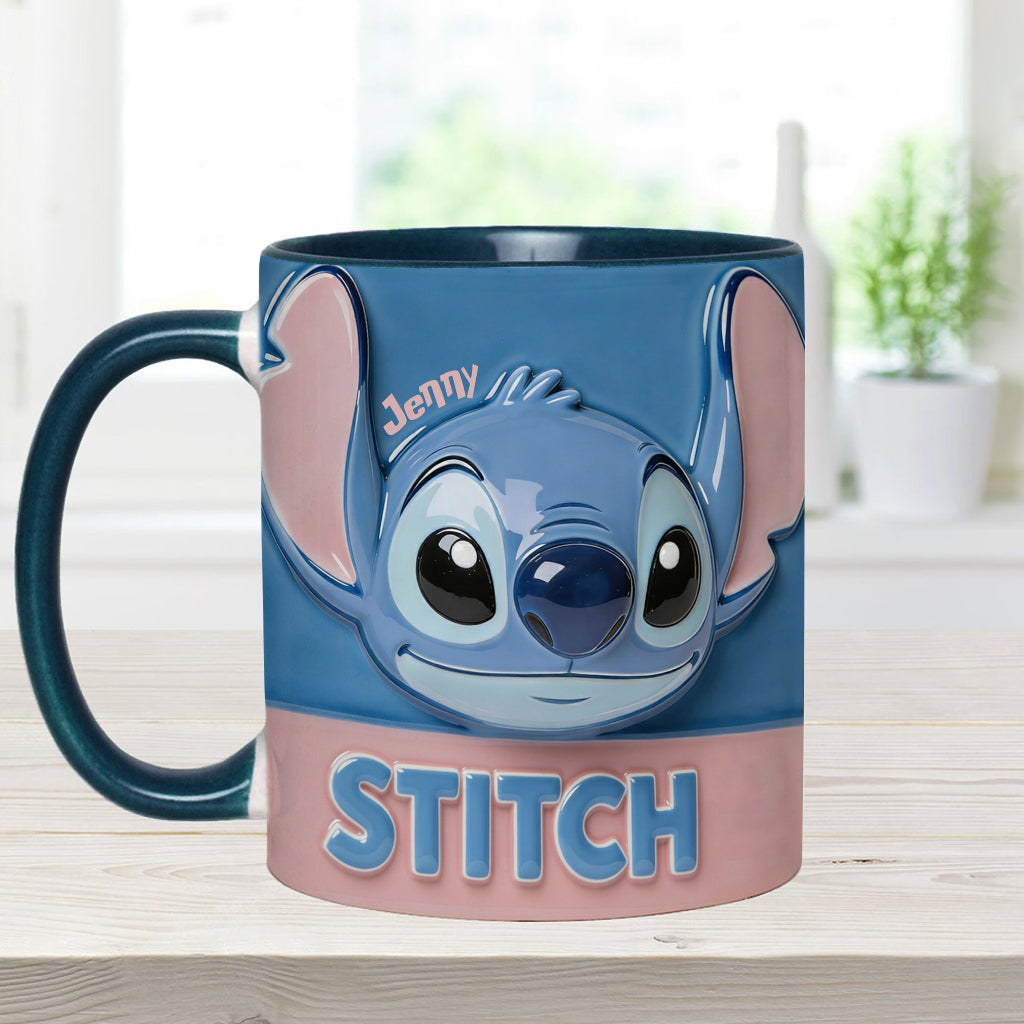 Blue Ohana - Personalized Ohana Accent Mug & Coaster