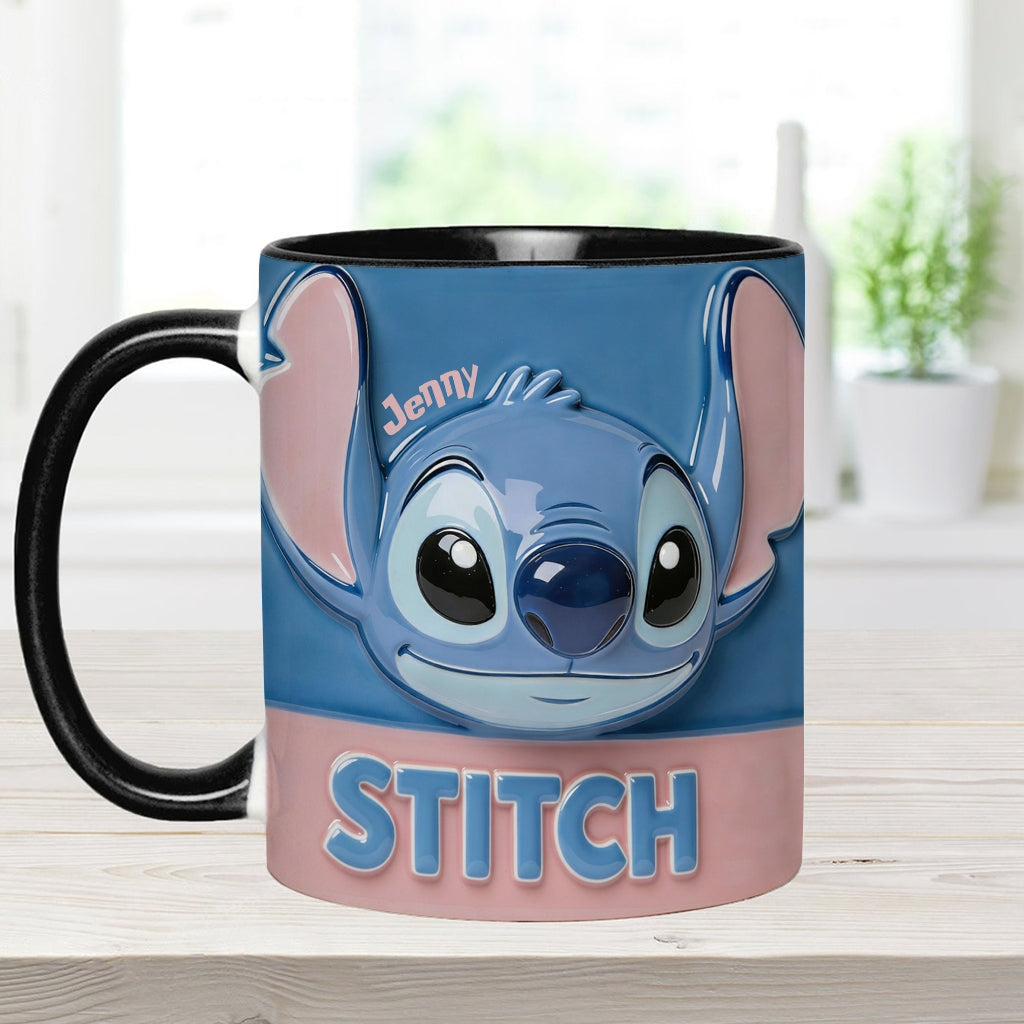 Blue Ohana - Personalized Ohana Accent Mug & Coaster