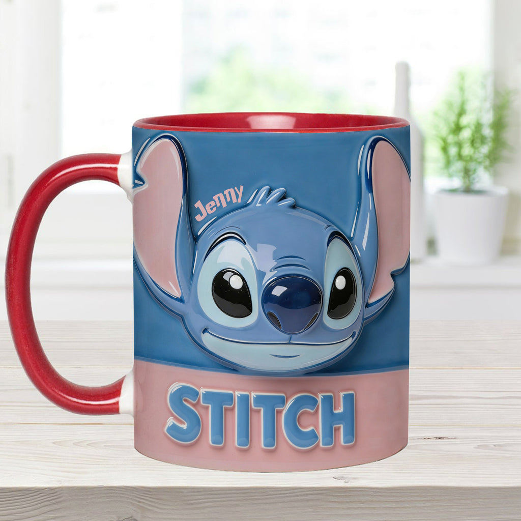 Blue Ohana - Personalized Ohana Accent Mug & Coaster