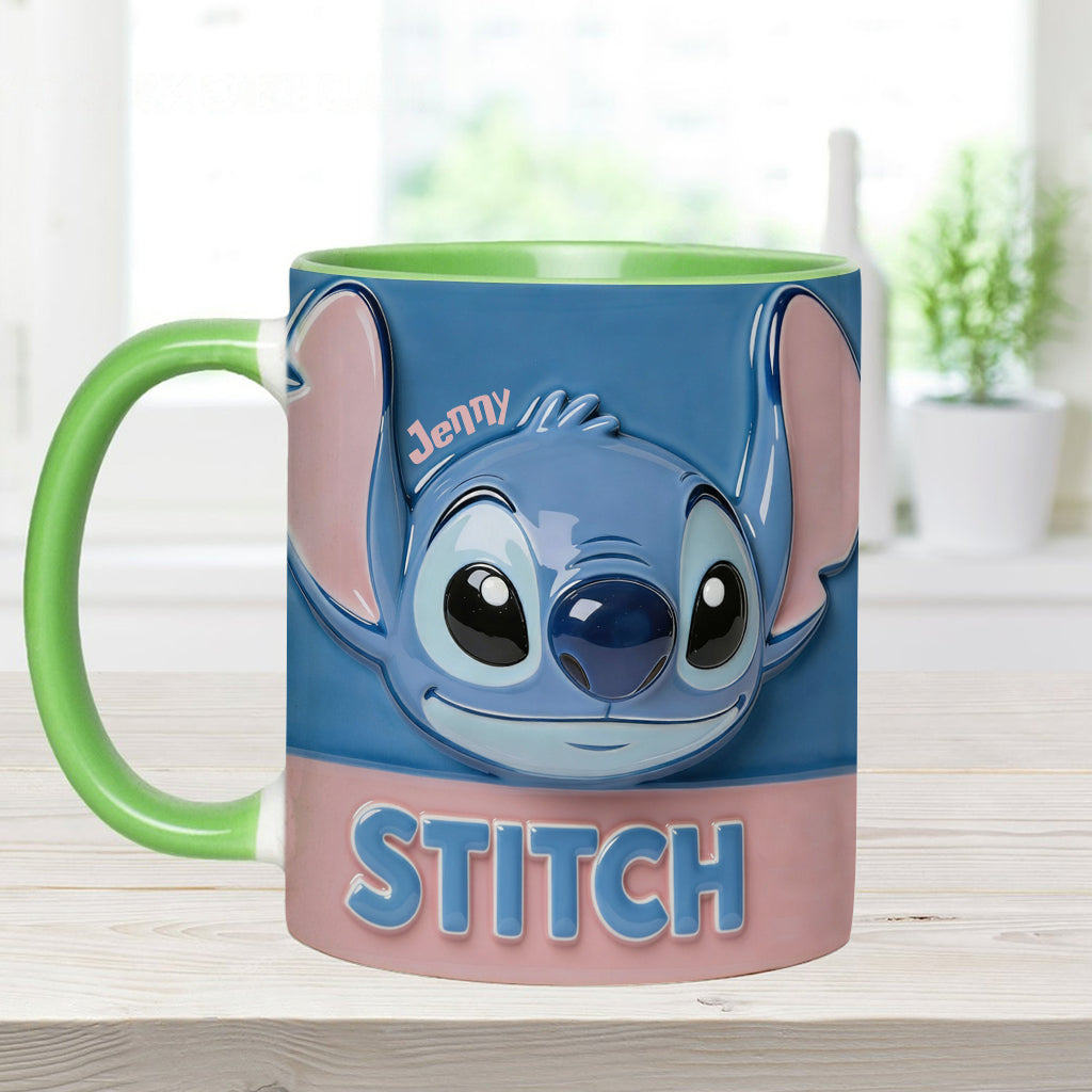 Blue Ohana - Personalized Ohana Accent Mug & Coaster