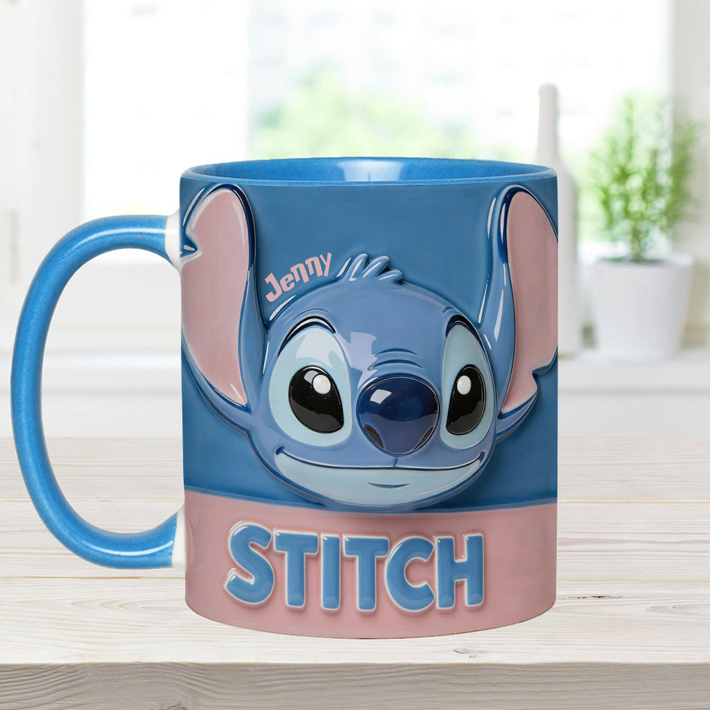 Blue Ohana - Personalized Ohana Accent Mug & Coaster