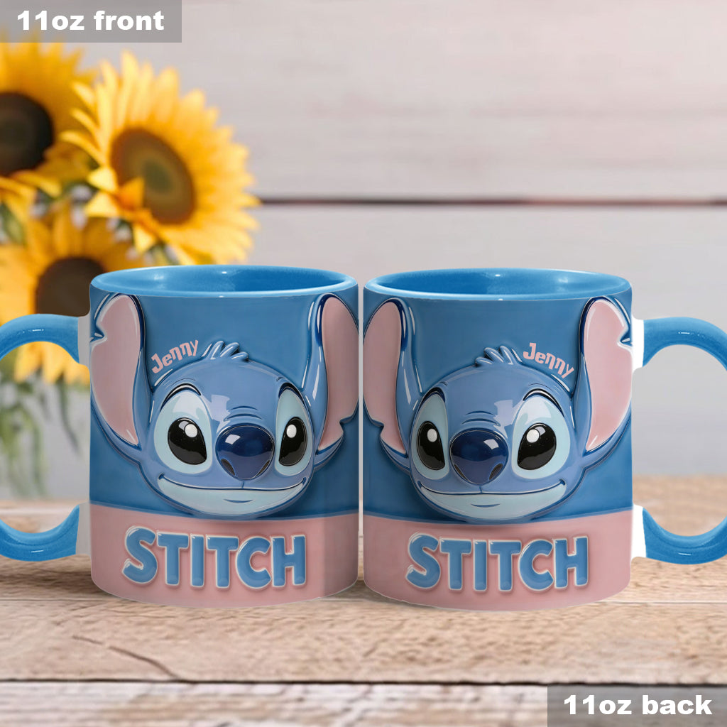 Blue Ohana - Personalized Ohana Accent Mug & Coaster
