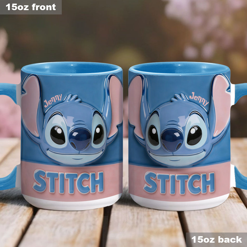 Blue Ohana - Personalized Ohana Accent Mug & Coaster