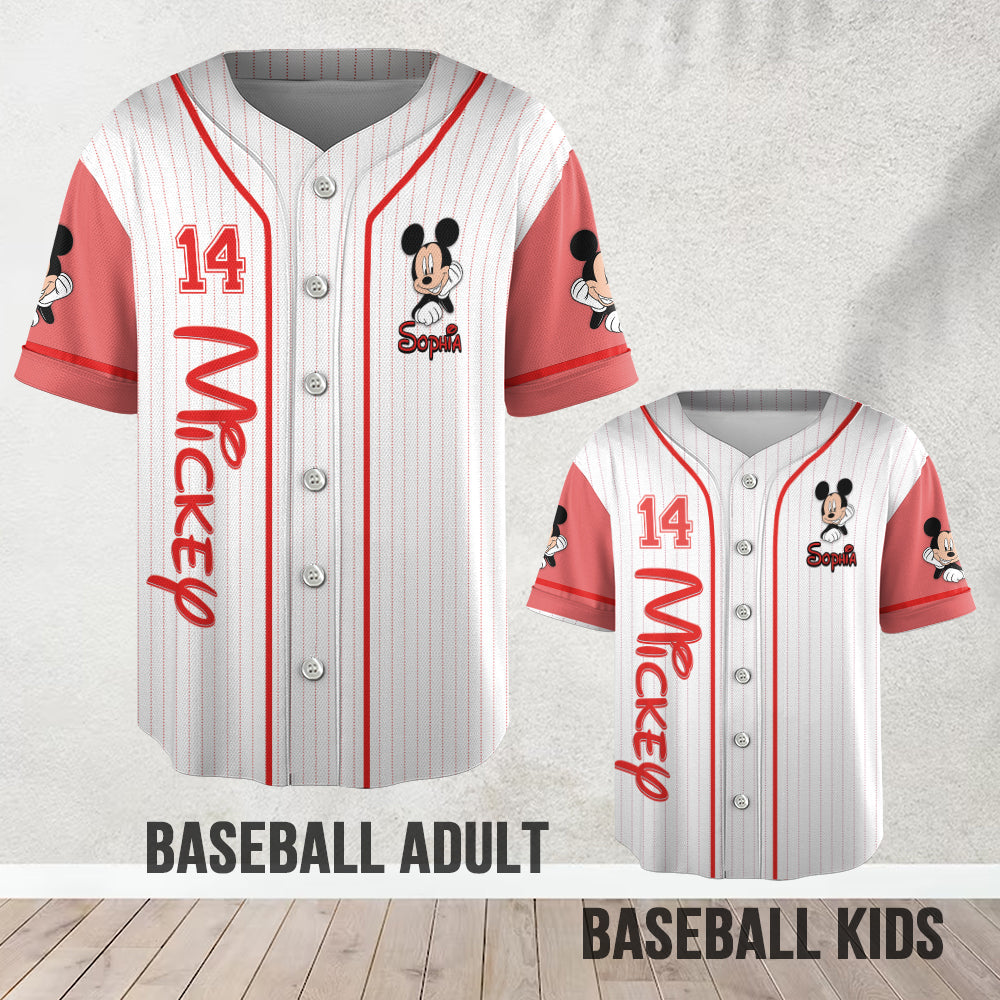 Magic Season - Personalized Mouse Baseball Jersey
