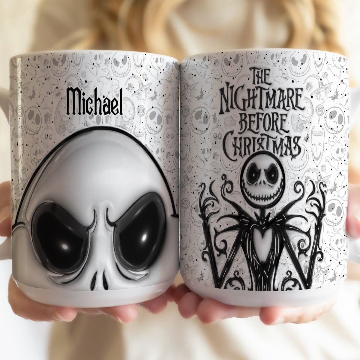 Jack The Nightmare - Personalized Nightmare Bottom Printed Accent Mug