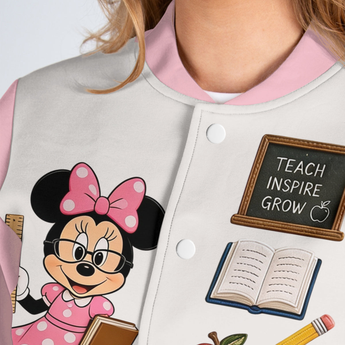 Teacher Gift - Personalized Mouse Varsity Jacket